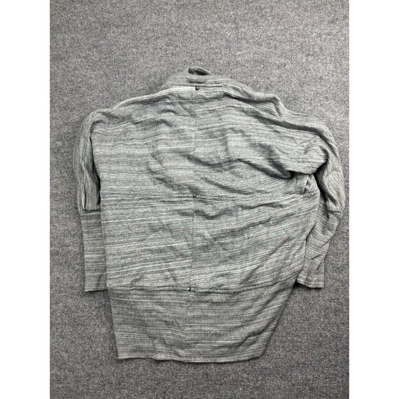 Wilfred Cardigan Women's S Gray Stripe Open Front Knit Cocoon Sweater Studded - Picture 7 of 8